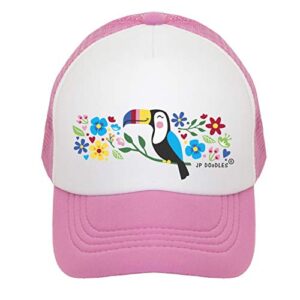 toddler baseball hat -baby hats -infant hats -baby trucker hat- toddler snapback hats -infant summer hat (3-12 months, lp toucan)