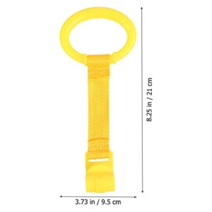 TOYANDONA Baby Rings 4pcs Baby Infant Learning Stand Pull Rings Crib Pull Rings Hand Rings for Baby Standing Assistant Hanging Baby Toys