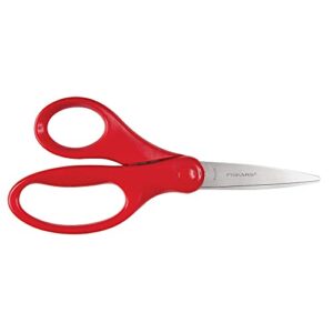 fiskars big kids scissors, 6 inch, 6-inch, red