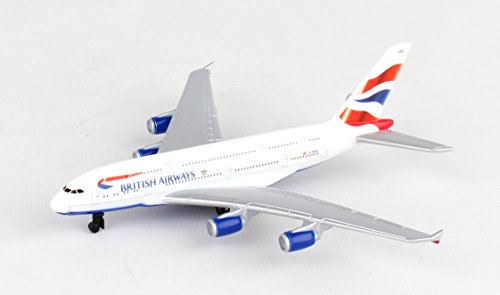 Daron Worldwide Trading RT6008 British Airways A380 Single Plane, White