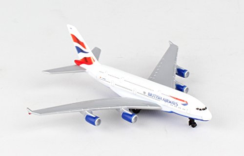 Daron Worldwide Trading RT6008 British Airways A380 Single Plane, White