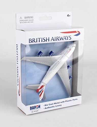 Daron Worldwide Trading RT6008 British Airways A380 Single Plane, White