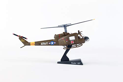 Daron Worldwide Trading Postage Stamp UH-1 Huey MEDEVAC US Army Vehicle (1/87 Scale)