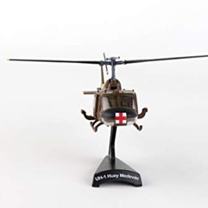 Daron Worldwide Trading Postage Stamp UH-1 Huey MEDEVAC US Army Vehicle (1/87 Scale)