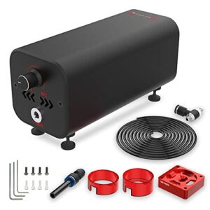 twotrees air assist pump for laser engraver cutter, air assist set for a5 pro twotrees tts-55/25 ts2 s6 pro s9 master 2 pro s2 sf le400 pro reizer 20w engraver, 30l/min big airflow low noise