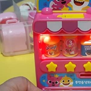 Kids Baby Cute Shark Family Mini Drink Vending Machine Toy+2Cheese#.3 Tissue