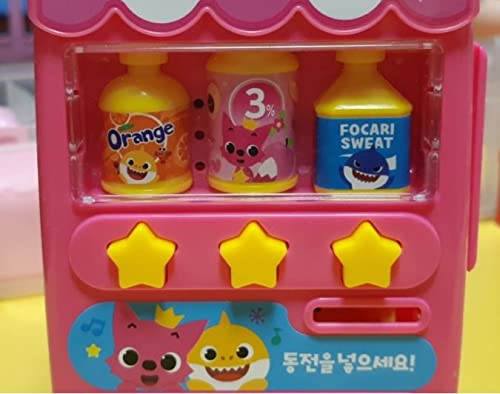 Kids Baby Cute Shark Family Mini Drink Vending Machine Toy+2Cheese#.3 Tissue