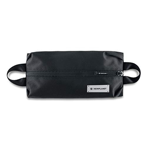 HEIMPLANET Original | HPT Carry Essentials - Simple Pouch | Simple Pencil case/Pouch Made of Water-Resistent and Durable DYECOSHELL | Supports1% for The Planet (Black)