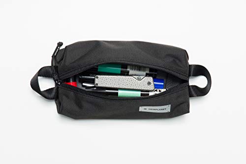 HEIMPLANET Original | HPT Carry Essentials - Simple Pouch | Simple Pencil case/Pouch Made of Water-Resistent and Durable DYECOSHELL | Supports1% for The Planet (Black)
