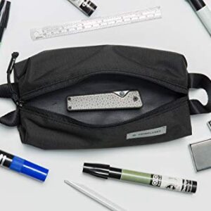 HEIMPLANET Original | HPT Carry Essentials - Simple Pouch | Simple Pencil case/Pouch Made of Water-Resistent and Durable DYECOSHELL | Supports1% for The Planet (Black)