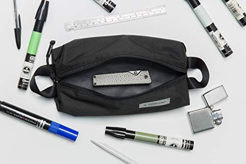 HEIMPLANET Original | HPT Carry Essentials - Simple Pouch | Simple Pencil case/Pouch Made of Water-Resistent and Durable DYECOSHELL | Supports1% for The Planet (Black)