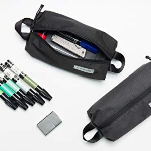 HEIMPLANET Original | HPT Carry Essentials - Simple Pouch | Simple Pencil case/Pouch Made of Water-Resistent and Durable DYECOSHELL | Supports1% for The Planet (Black)