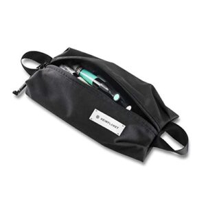 HEIMPLANET Original | HPT Carry Essentials - Simple Pouch | Simple Pencil case/Pouch Made of Water-Resistent and Durable DYECOSHELL | Supports1% for The Planet (Black)