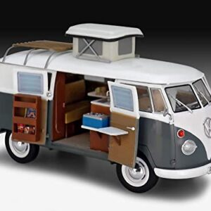 Revell RV07674 07674 VW T1 Camper Model kit 1:24 Scale, Unpainted