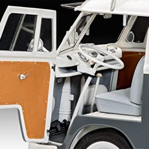 Revell RV07674 07674 VW T1 Camper Model kit 1:24 Scale, Unpainted