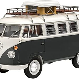 Revell RV07674 07674 VW T1 Camper Model kit 1:24 Scale, Unpainted