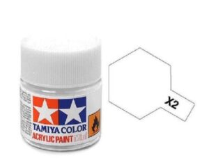tamiya models x-2 mini acrylic paint, white
