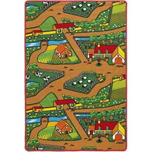 Farm Animals Zoo Kids Baby Play Playing Mat Carpet Fun Educational Playmat (3 Feet x 5 Feet)