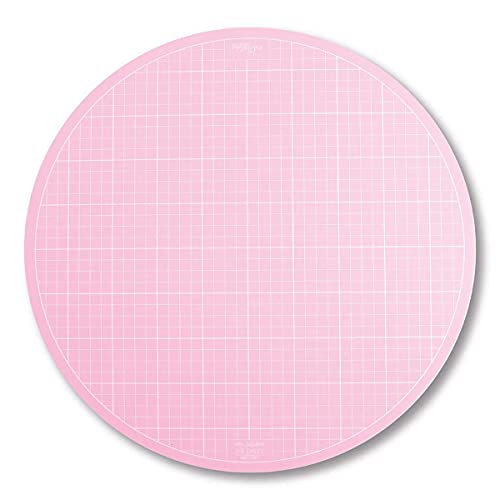 Sue Daley 16 Inch Pink Round Rotating Cutting Mat