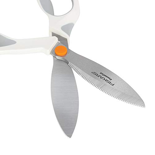 Fiskars Crafts PowerCut Softgrip Shears, 8, White/Gray