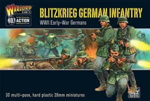 bolt action blitzkrieg! german infantry figures 1:56 wwii military wargaming plastic model kit