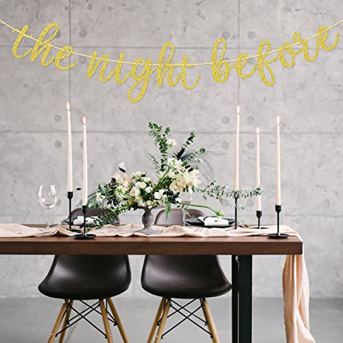 The Night Before Banner, Wedding Rehearsal Dinner Decor