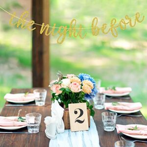 The Night Before Banner, Wedding Rehearsal Dinner Decor