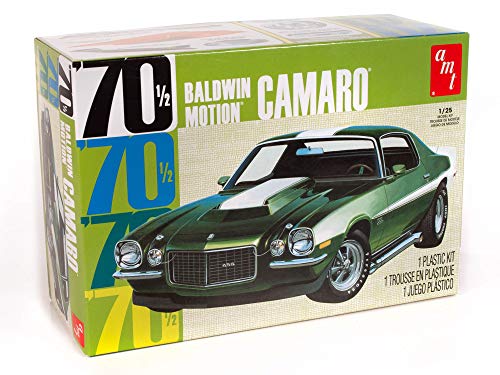 AMT Baldwin Motion 1970's Chevy Camaro 1:25 Scale Model kit (Molded in Dark Green)