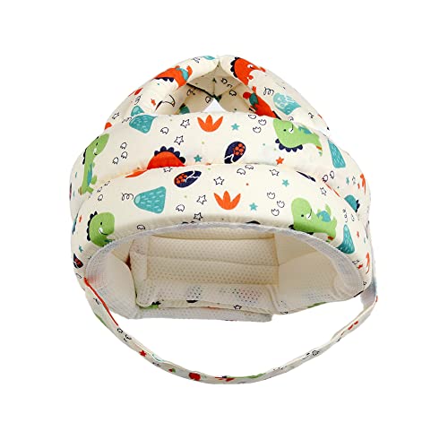 Surakey Toddler Walking Helmet, Baby Infant Anti-Bumping Bumper Protect Hat Safety Helmet Adjustable Breathable, Kids Anti-Fall Cushion Cap for Walking Running Playing Crawling (Orange)