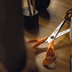 Fiskars 1000815 General Purpose Scissors, Total Length: 21 cm, Quality Steel/Synthetic Material, Classic, one, Orange