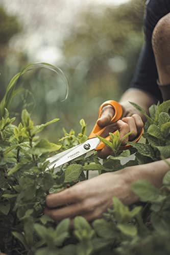 Fiskars 1000815 General Purpose Scissors, Total Length: 21 cm, Quality Steel/Synthetic Material, Classic, one, Orange