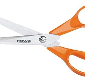 Fiskars 1000815 General Purpose Scissors, Total Length: 21 cm, Quality Steel/Synthetic Material, Classic, one, Orange