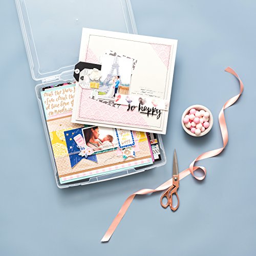 We R Memory Keepers 0633356611059 Storage Bins Storage & Decor-12 x 12-Craft and Photo Case, Clear