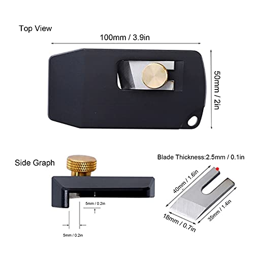 Wood Edge Trimmer, Edge Banding Trimmer Tool with High Speed Steel Blade, Edge Banding Cutter for PVC, ABS, Melamine, Veneer, etc