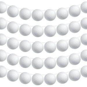 5 pieces golf party decorations golf party supplies golf party banners golf bunting hanging banners golf paper garlands for sports theme birthday (golf style)