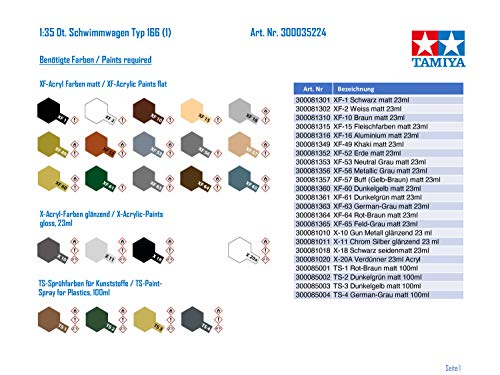 Tamiya Models Schwimmwagen Type 166 Model Kit