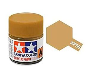 tamiya 81759 acrylic mini xf59 desert yellow 1/3 oz