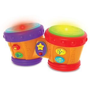 the learning journey early learning – little baby bongo drums – electronic musical toddler toys & gifts for boys & girls ages 12 months & up – award winning musical learning toy, multi