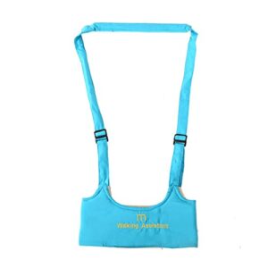 Baby Walking Harness Learn to Walk, Adjustable Kids Walker Helper, Toddler Infant Walker Harness Assistant Belt, Help Baby Walk, Child Walking Assistant Bearing Capacity 0-28 KG (Blue, One Size)