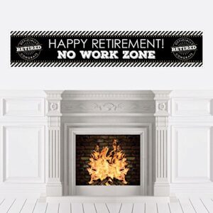 big dot of happiness happy retirement – retirement party decorations party banner
