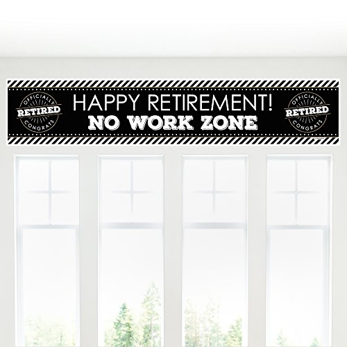 Big Dot of Happiness Happy Retirement - Retirement Party Decorations Party Banner
