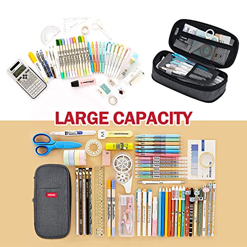 Large Pencil Case Pencil Pouch Can Expand Pencil Bag Big Capacity Pencil Bag Large Storage Pouch Pencil Case Aesthetic Pencil Cases for Adults Cute Pencil Pouch (Ink and Danqing)