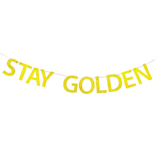 Golden Girls Party Decorations Stay Golden Banner, Golden Girls Theme Birthday Baby Shower Bridal Shower Party Decorations