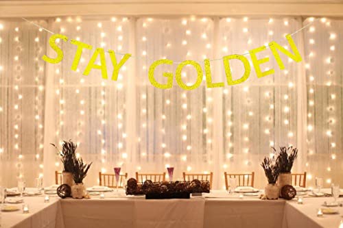 Golden Girls Party Decorations Stay Golden Banner, Golden Girls Theme Birthday Baby Shower Bridal Shower Party Decorations