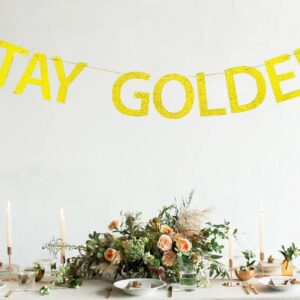 Golden Girls Party Decorations Stay Golden Banner, Golden Girls Theme Birthday Baby Shower Bridal Shower Party Decorations