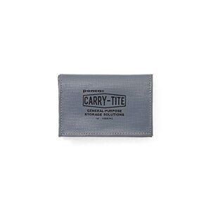 penco carry tite case – general purpose folding pvc organizer wallet/by hightide japan (gray)