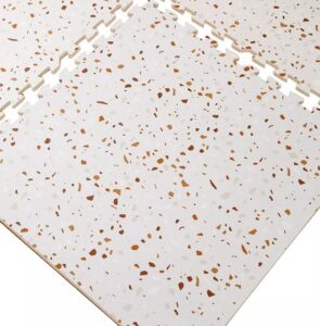 baby foam play mat (brown terrazzo)