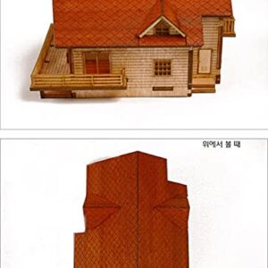 Desktop Wooden Model Kit Garden House A with a Large Deck by YOUNGMODELER by Young Modeler