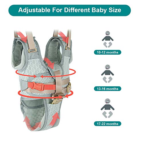 Baby Walking Harness, Baby Sit to Stand Learning Helper Mesh Breathable Adjustable with Detachable Crotch Safety Hand-held Assistant Lifting & Pulling for Toddlers Infant Kids (Green)