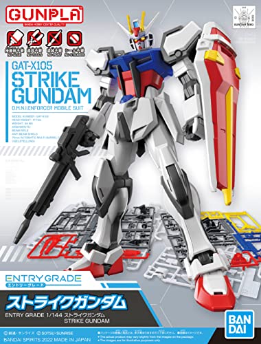 Bandai Hobby - Mobile Suit Gundam Seed - 1/144 GAT-X105 Strike Gundam, Bandai Spirits Entry Grade